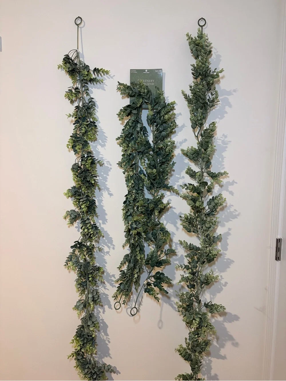 Bundle of 3 Separate 6ft Hobby Lobby Green Eucalyptus Garlands
